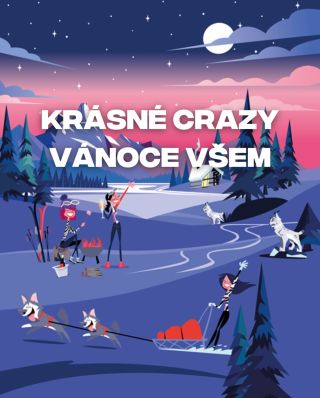Milí CRAZY nadšenci, přejeme vám krásné CRAZY 🎄 Vánoce plné radosti, milých setkání, kouzelných momentů a taky veselých...